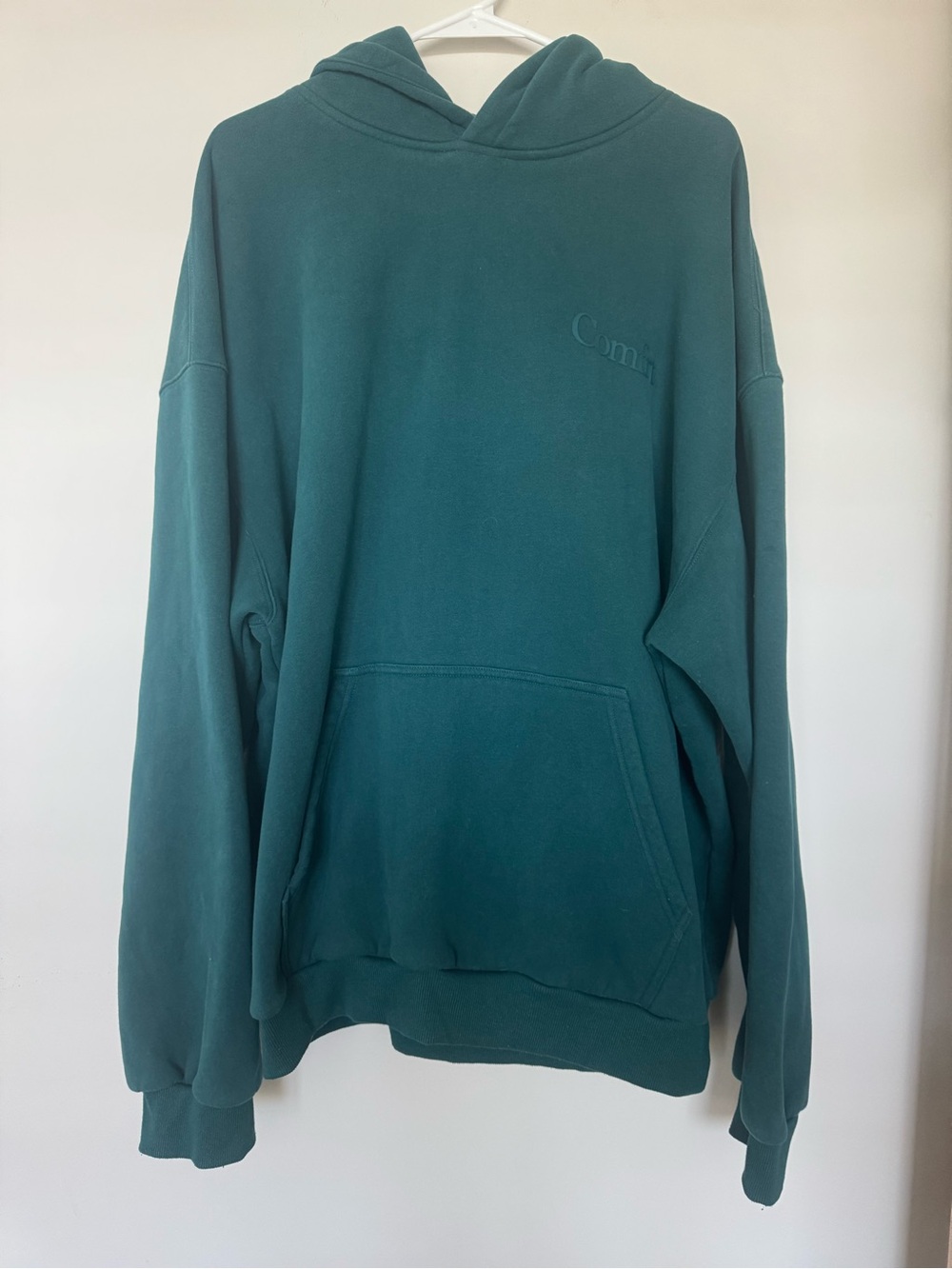 COMFRT Teal Green Minimalist Hoodie Unisex  2XL
